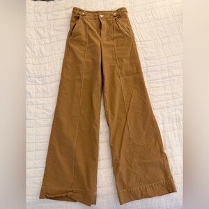 Maeve Tan High-Waisted Pants